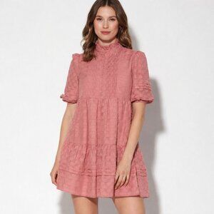 Walter Baker Elia Babydoll Dress – Coral Blush – Size XL – NWT